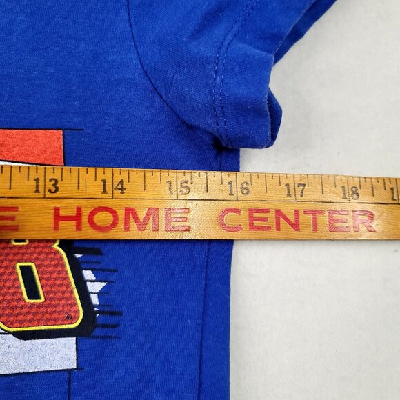 Dale Jr Superman NASCAR Graphic Tee XS Chase Authentic Blue National Guard Women - Picture 7 of 8